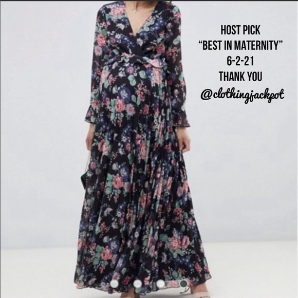 ASOS Maternity Dresses & Skirts - ASOS // Pleated Maxi Dress